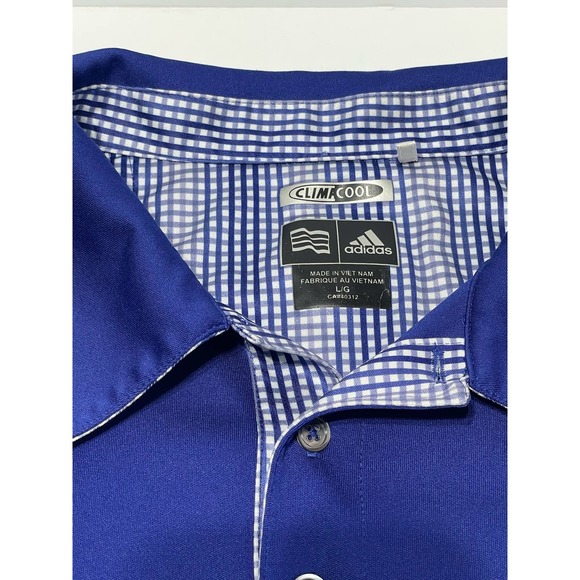 Adidas Clima Cool Performabce Polo Size Large‎ Logo - Picture 2 of 6